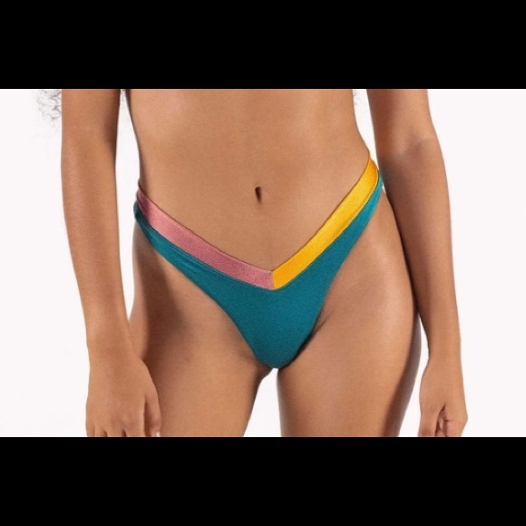 Color block bandeau top + bottoms - Picture 3 of 6